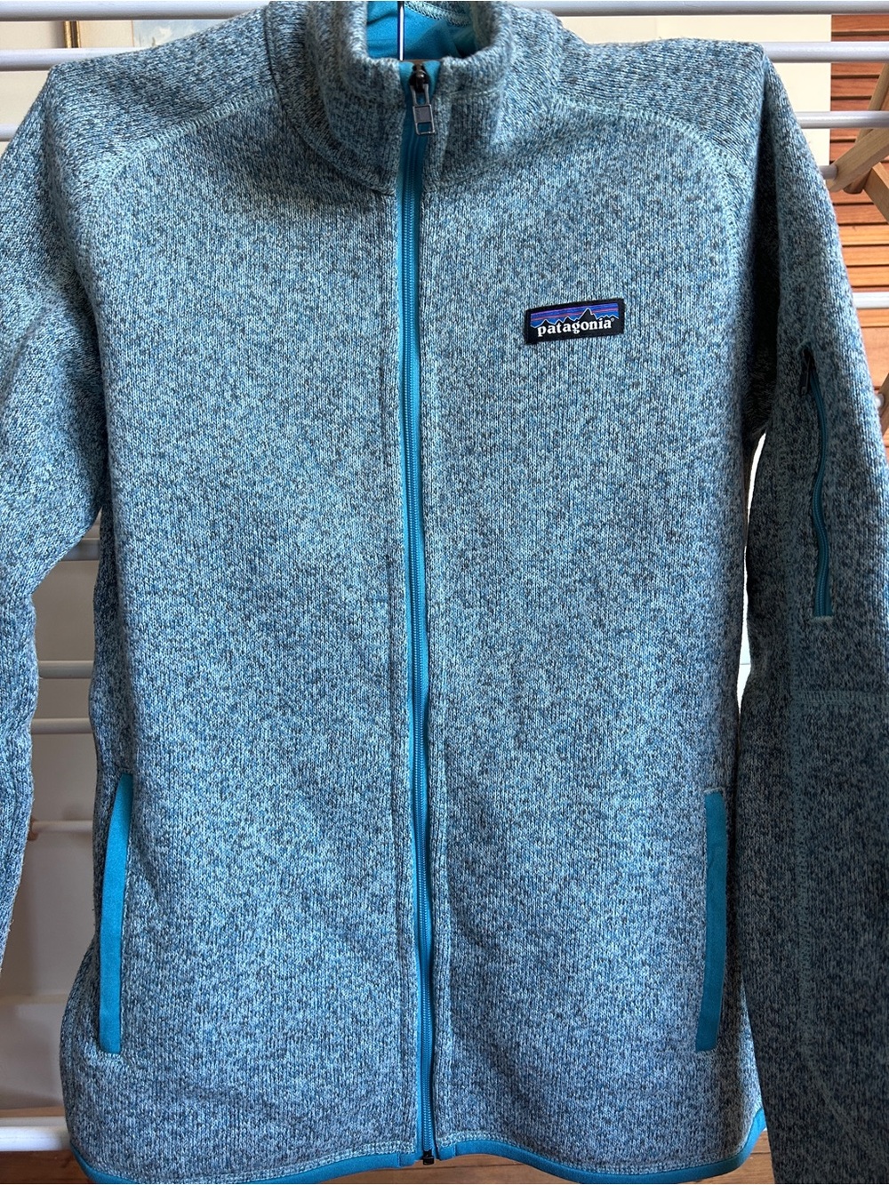 Patagonia women's Blue Heather Full-Zip Better Sweater Fleece Jacket